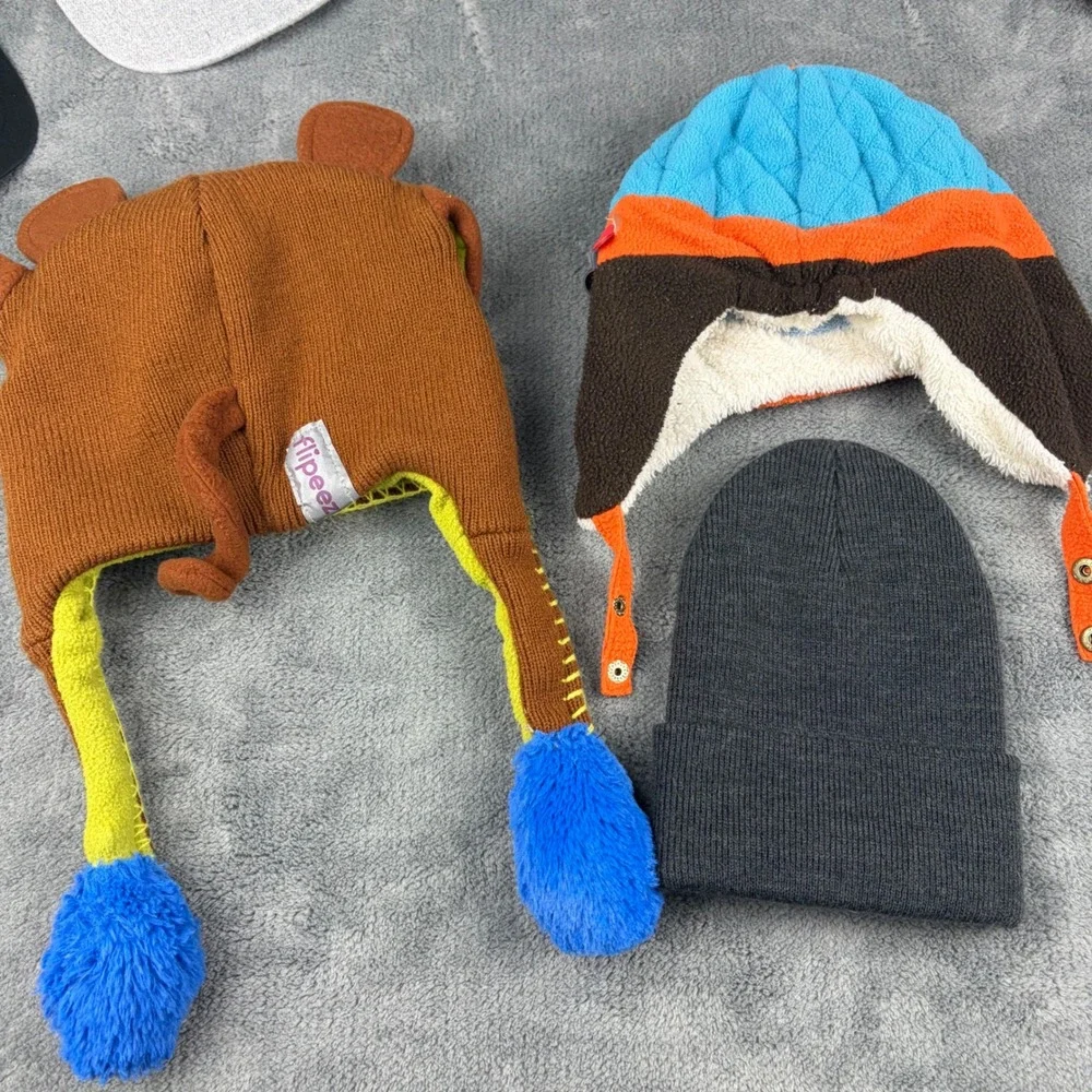 Kids Hat Bundle Carhartt Beanie Denver Broncos New Era Nintendo Mario Mickey 8pc